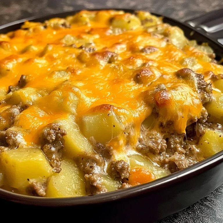 Cheesy Ground Beef & Potato Casserole