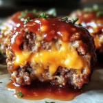 Cheesy Stuffed Meatloaf Bites