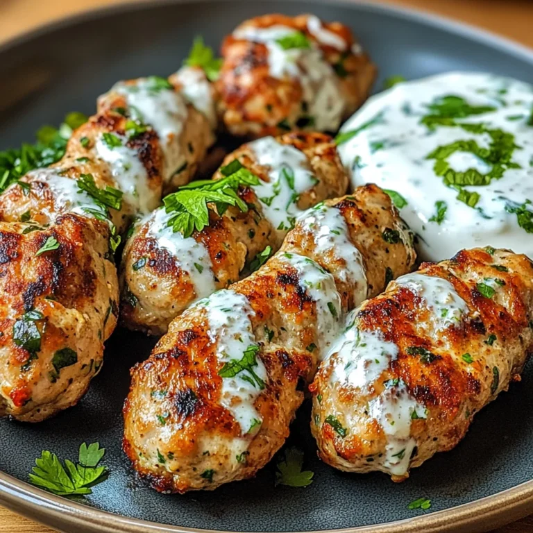 Chicken Kofta with Garlic Yogurt Sauce Recipe: A Must-Try!
