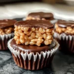 Chocolate Peanut Butter Rice Krispie Cups