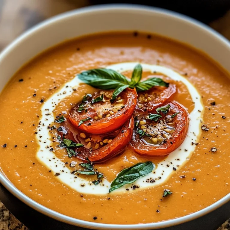 Creamy Roasted Garlic Tomato Soup