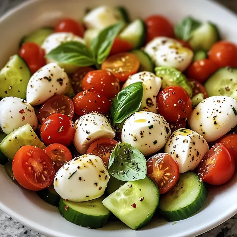 Cucumber Mozzarella Salad