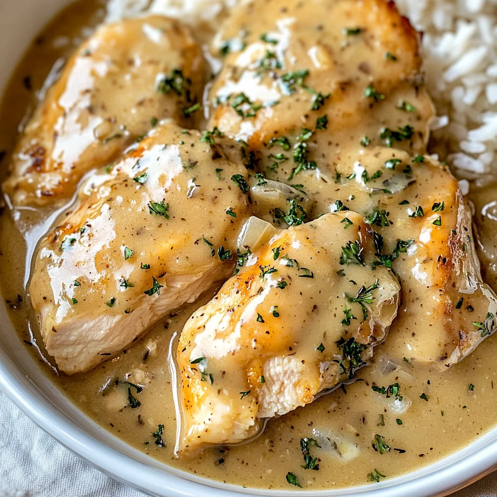 Easy Crockpot Chicken and Gravy