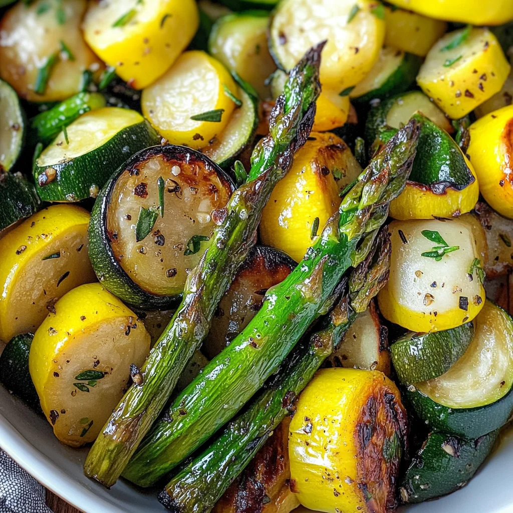 Flavorful Asparagus with Zucchini and Squash