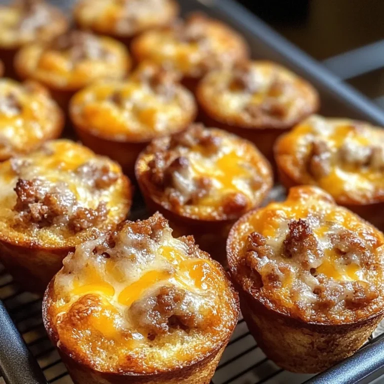 High-Protein Pancake Sausage Mini Muffins