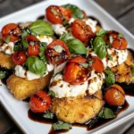 Italian Basil Chicken Cutlets with Tomato and Burrata Topping