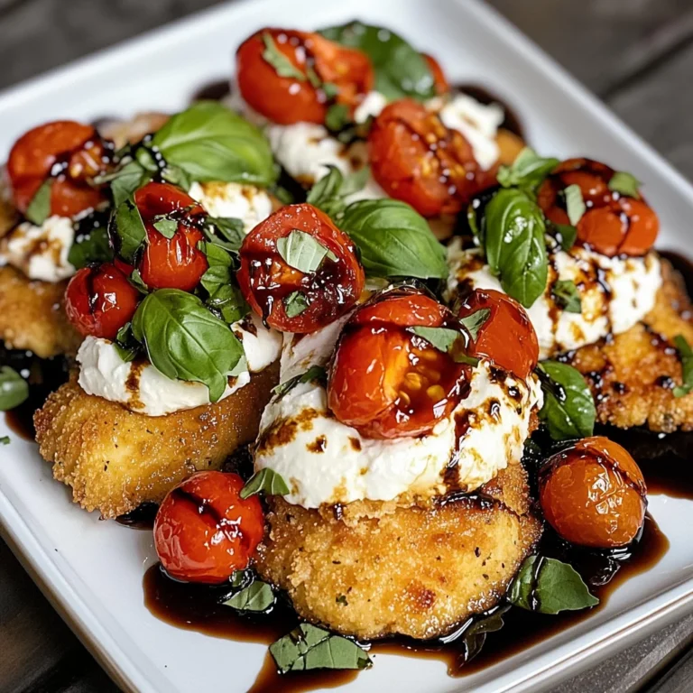 Italian Basil Chicken Cutlets with Tomato and Burrata Topping