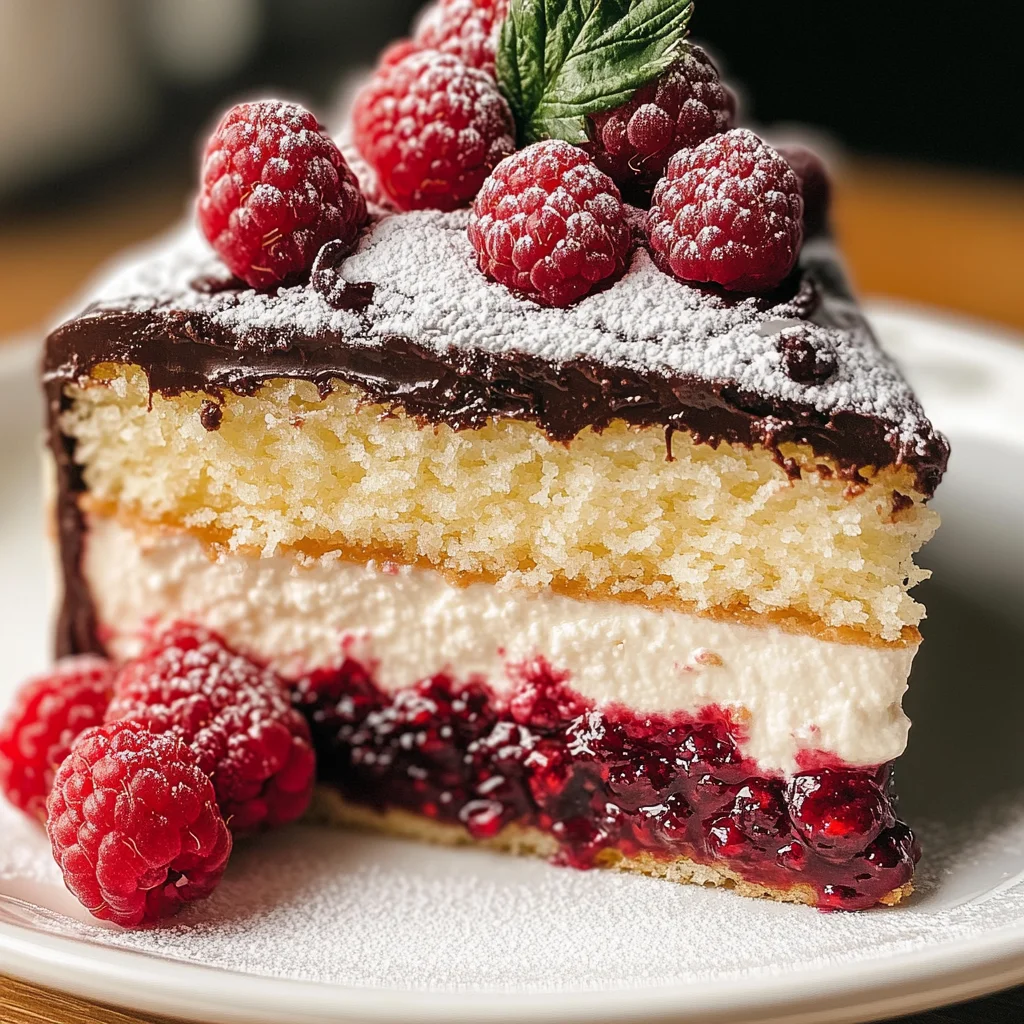 Italian Vanilla Raspberry Love Cake