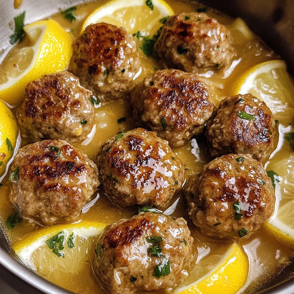 Keftedes In Lemon Sauce