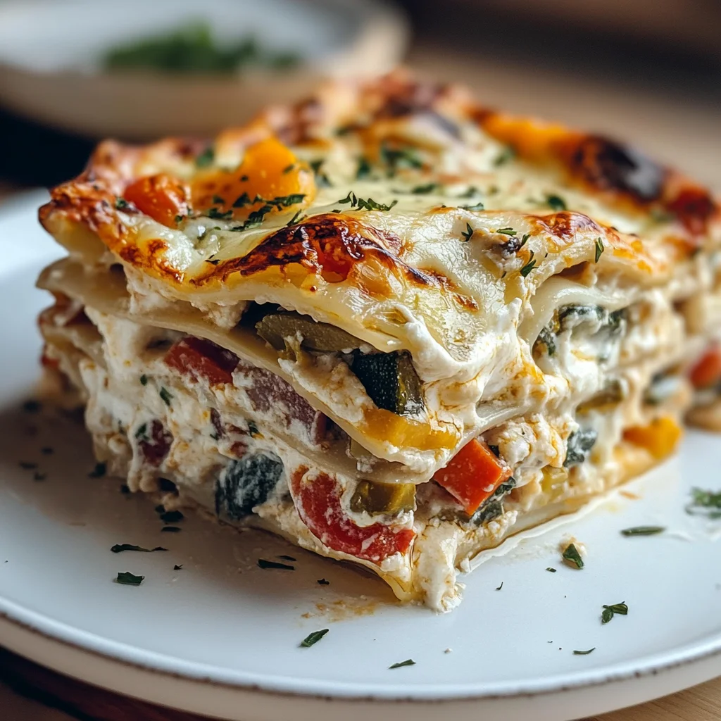 Loaded Veggie White Lasagna