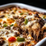 Low Carb Philly Cheesesteak Casserole