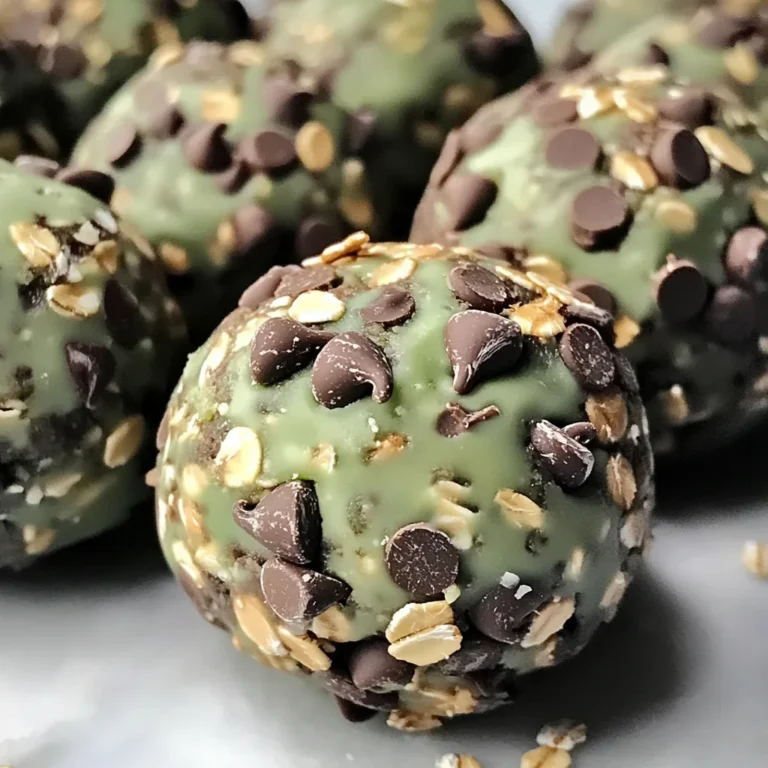 Mint Chocolate Chip Protein Balls