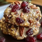 No-Bake Cranberry Pecan Praline Cookies