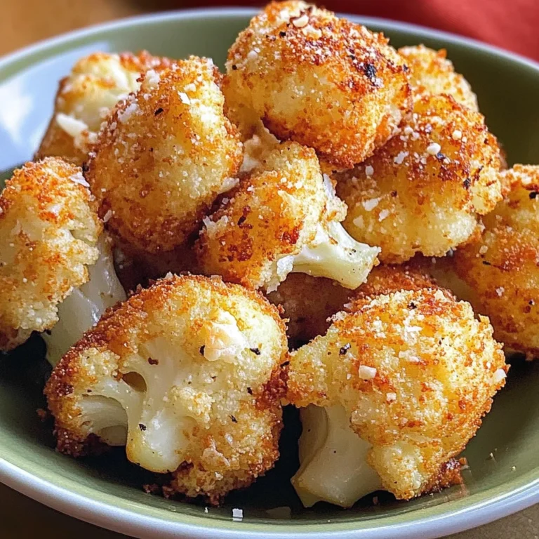Parmesan Cauliflower Bites - Just 5 Ingredients