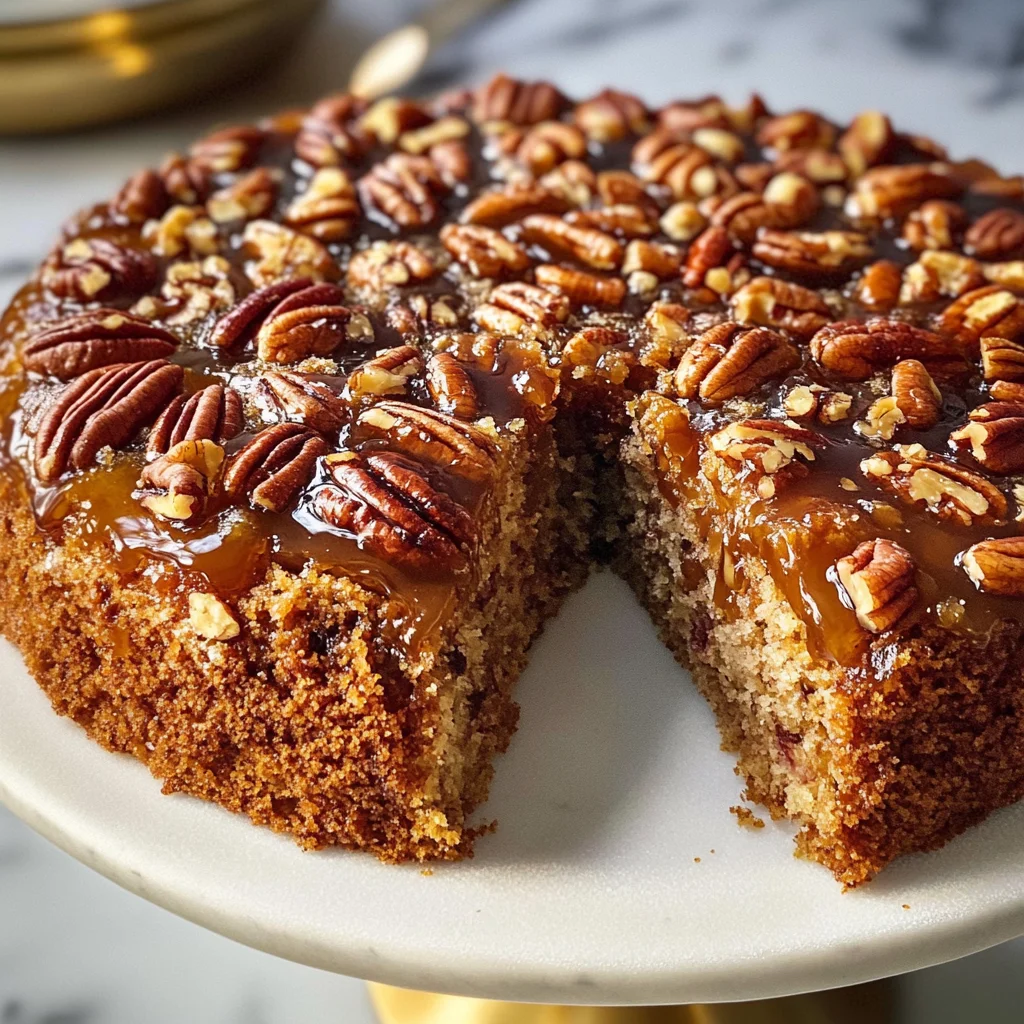 Pecan Upside Down Cake