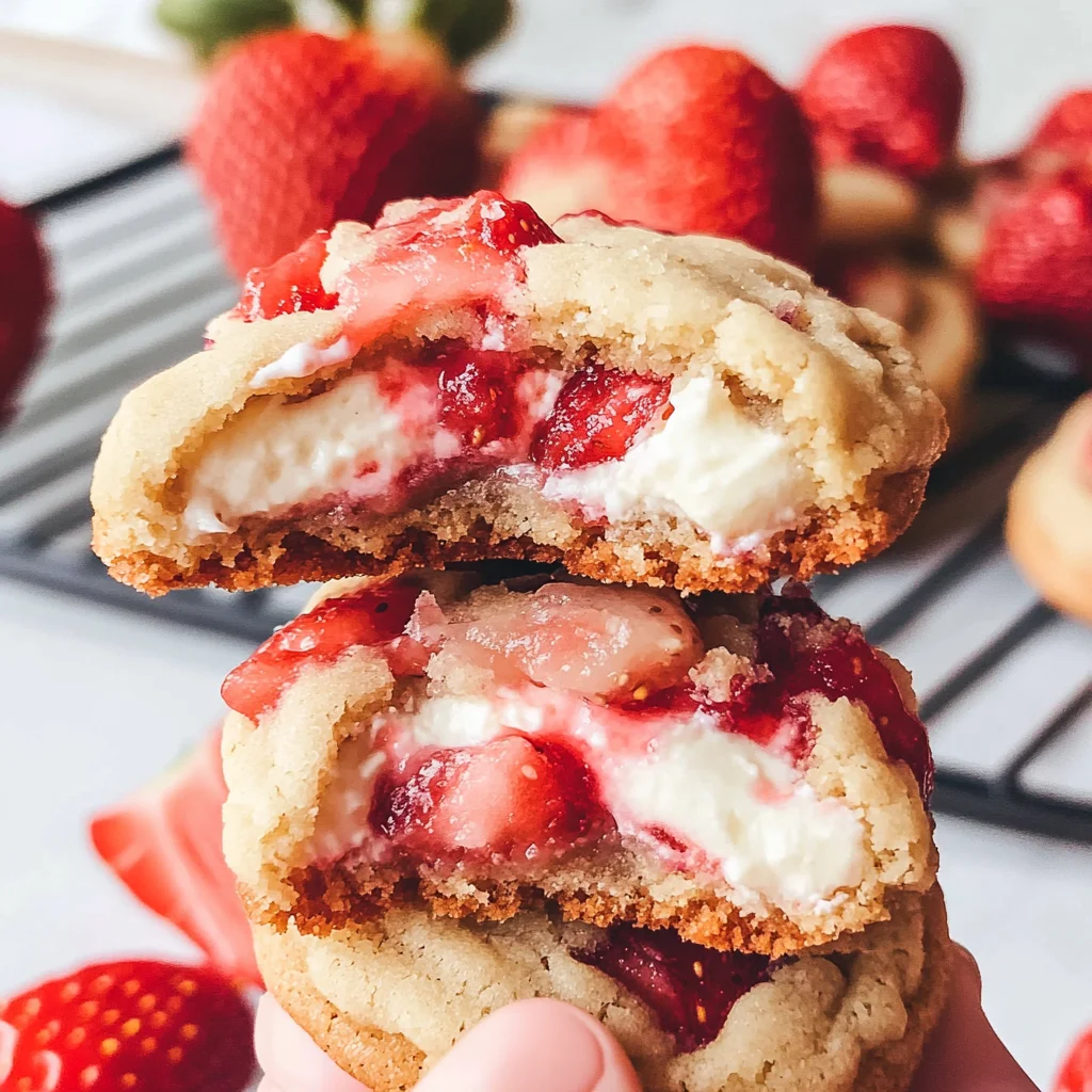 Strawberry Cheesecake Cookies