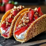 Strawberry Crunch Cheesecake Tacos