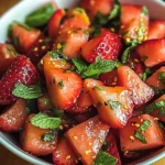 Strawberry Watermelon Salad with Refreshing Honey