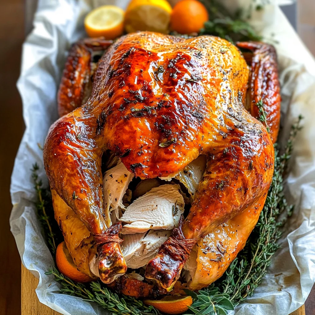 Super Juicy Turkey Baked In Cheesecloth and White Wine