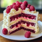 White Chocolate Raspberry Cake