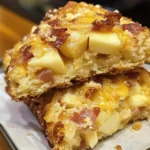 Air Fryer Apple Cheddar Bacon Scones
