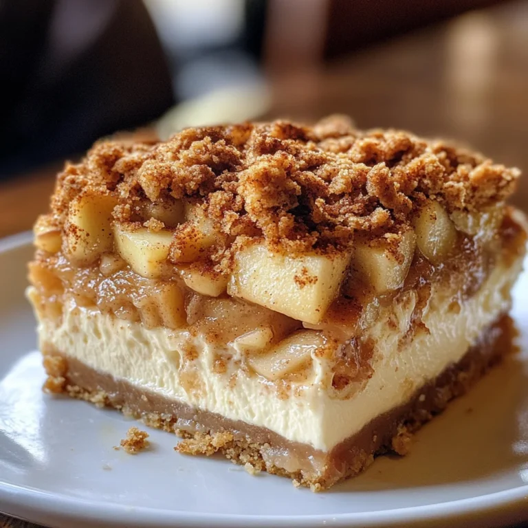 Apple Crisp Cheesecake