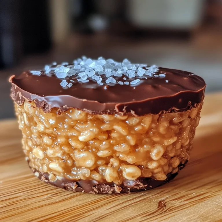 Chocolate Peanut Butter Rice Krispie Cups