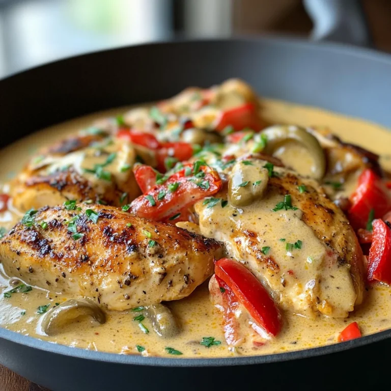Creamy Pepperoncini Chicken Skillet Recipe - Quick & Easy