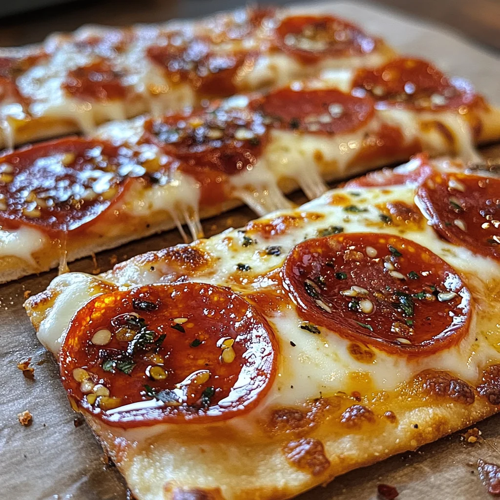 Delicious Hot Honey Flatbread Pizza