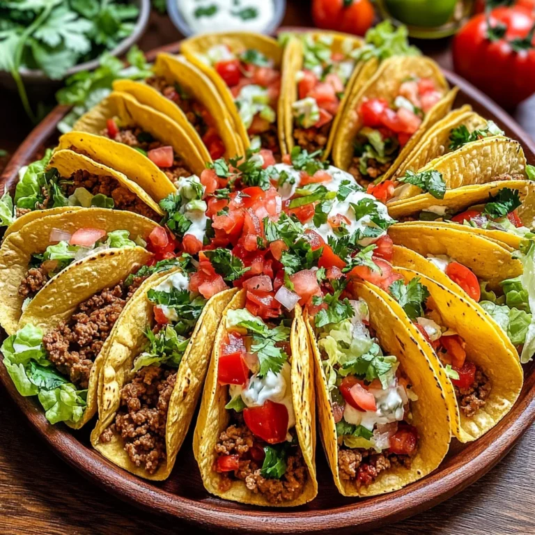 Easy Taco Recipe Dinner Board