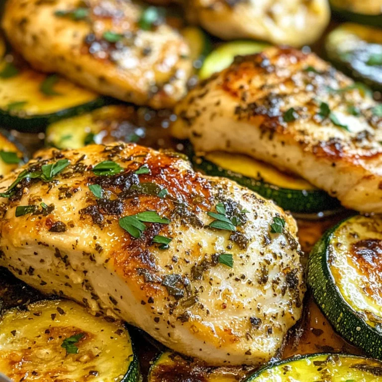 Mediterranean Chicken Zucchini Bake
