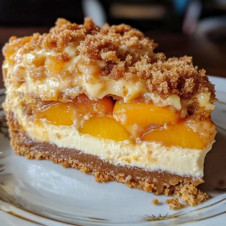 Peach Cobbler Cheesecake