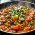 Vegan Lentil Mushroom Stew