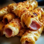Delicious Beef Ham and Cheese Sticks - Easy Snack Recipe