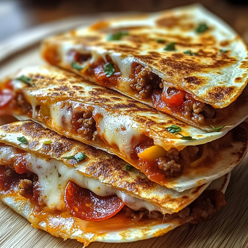 Delicious Beef Pepperoni Pizza Quesadillas Recipe to Savor
