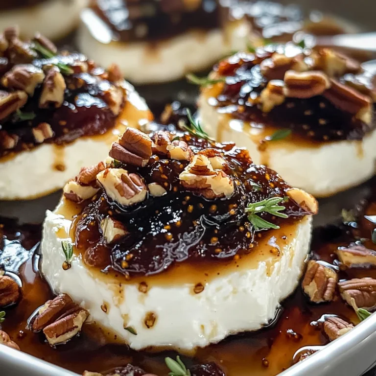 Delicious Goat Cheese Appetizer with Fig Jam & Pecans