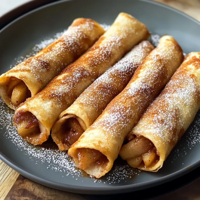 Easy Air Fryer Apple Pie Taquitos: Quick & Delicious Treat!