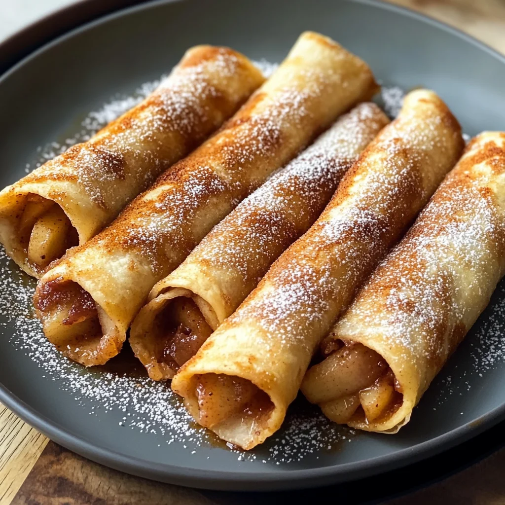 Easy Air Fryer Apple Pie Taquitos: Quick & Delicious Treat!