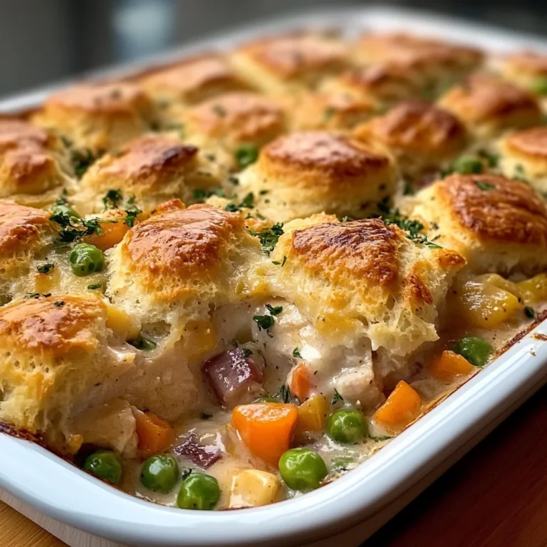 Easy Chicken Cobbler Casserole - Family Dinner Delight!