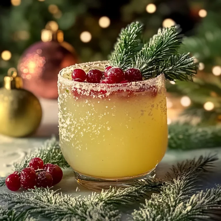 Frosted Mistletoe Margarita: Easy Non-Alcoholic Christmas Punch