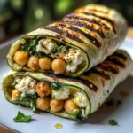 Grilled Zucchini Feta Chickpea Wrap - Healthy & Delicious Recipe