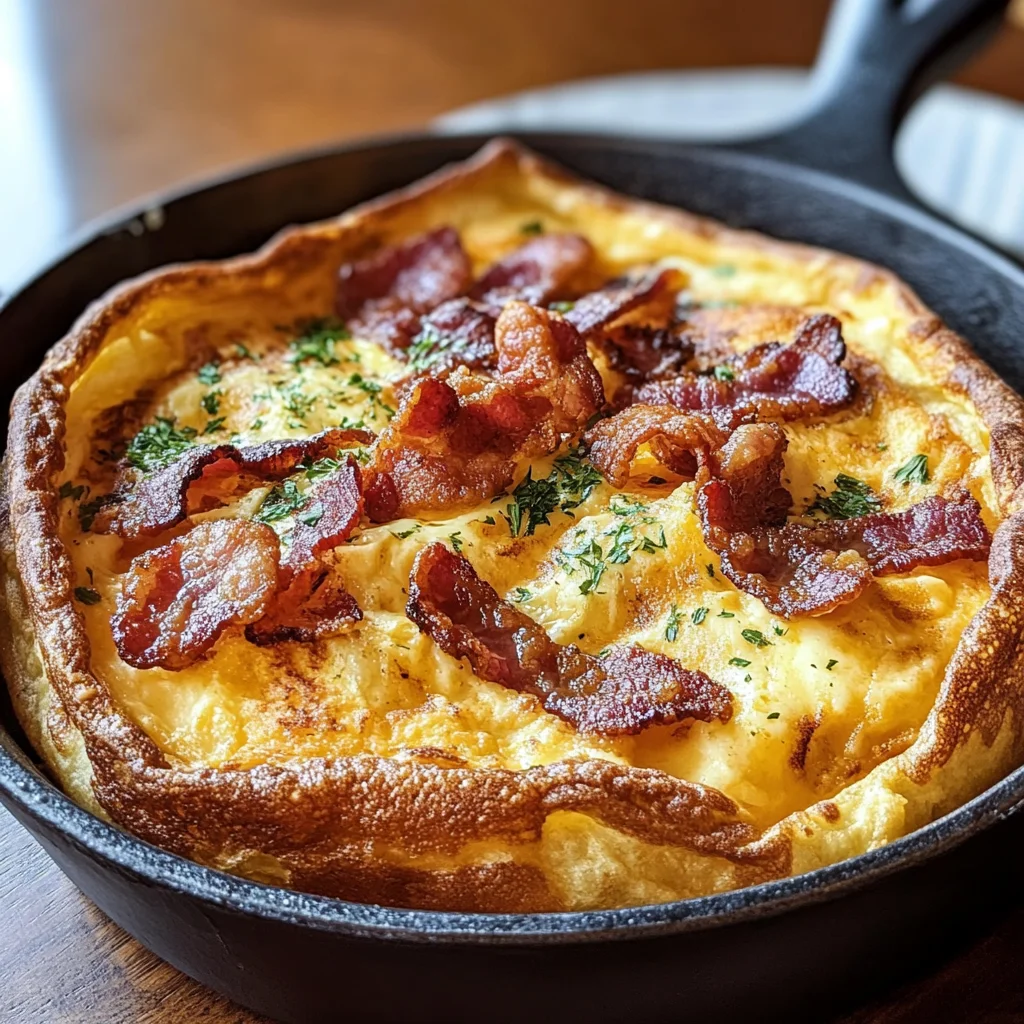 Savory Cheddar Beef Bacon Dutch Baby: A Flavorful Breakfast Delight
